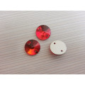 Red Light Siam Flat Back Buttons Botones de costura para el vestido